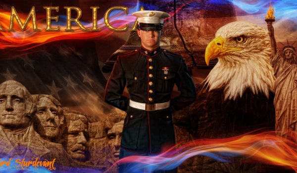 America the Beautiful PSD Background