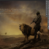 Lion Lamb and Solider Landscape PSD Background