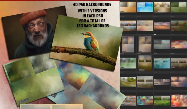 SturDaVinci Art Tools Oil Painted Backgrounds by Richard Sturdevant
